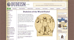 Desktop Screenshot of dudeism.com